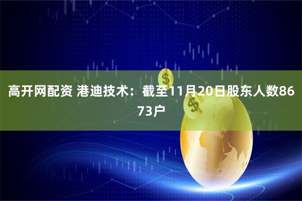 高开网配资 港迪技术：截至11月20日股东人数8673户